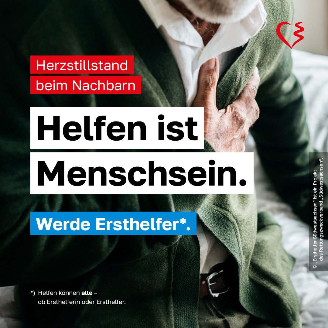 Social-Media-Post: Helfen ist Menschsein.