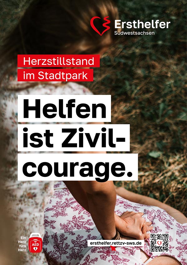 Plakat Motiv – Helfen ist Zivilcourage